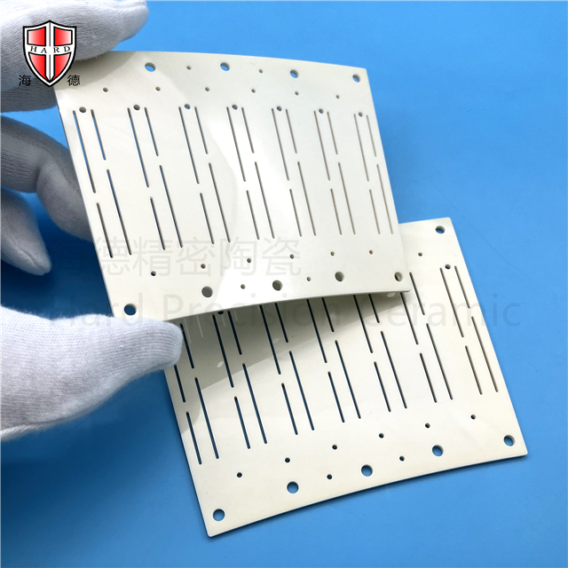 Fan-shaped Perforated Alumina Ceramic Plate